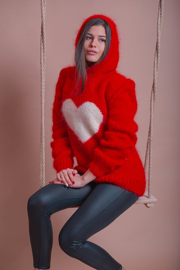 New Heart Mohair  Sweater