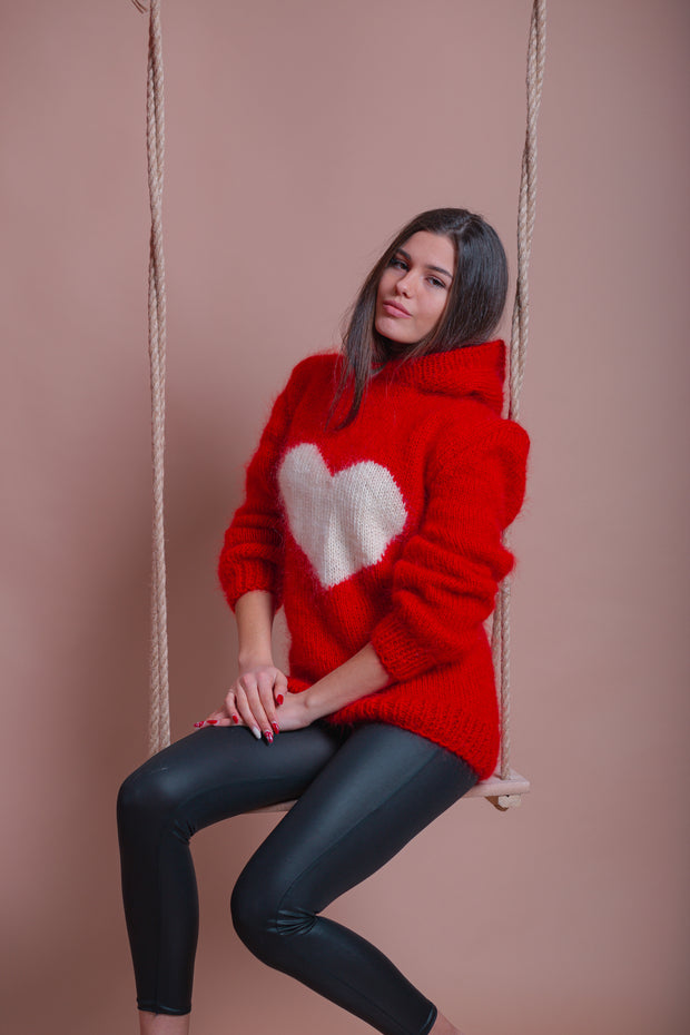 New Heart Mohair  Sweater