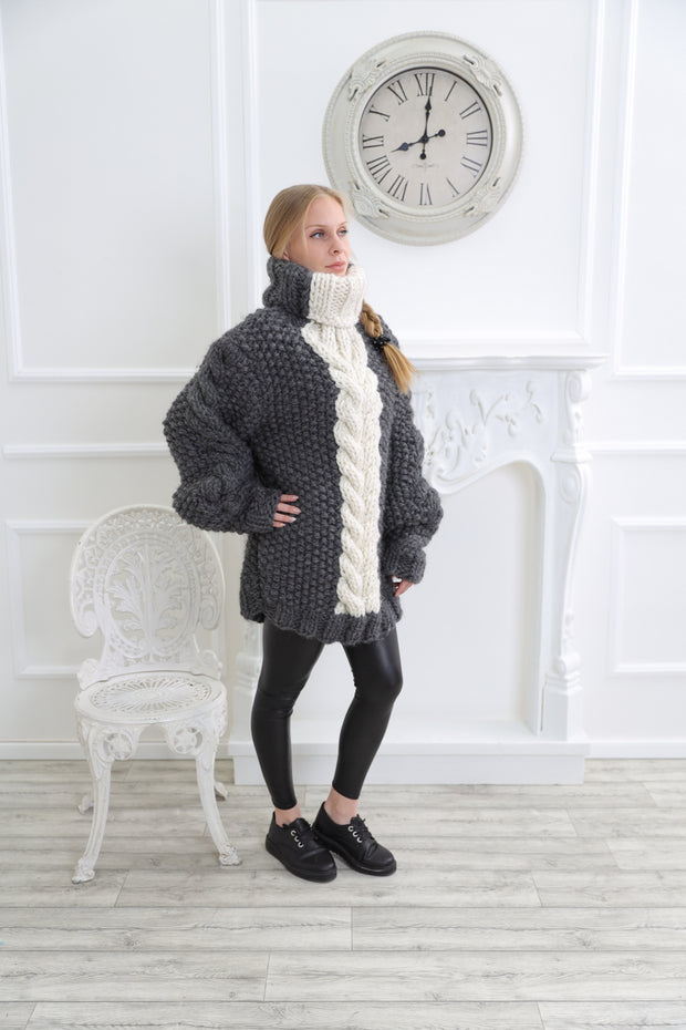 Melange wool sweater