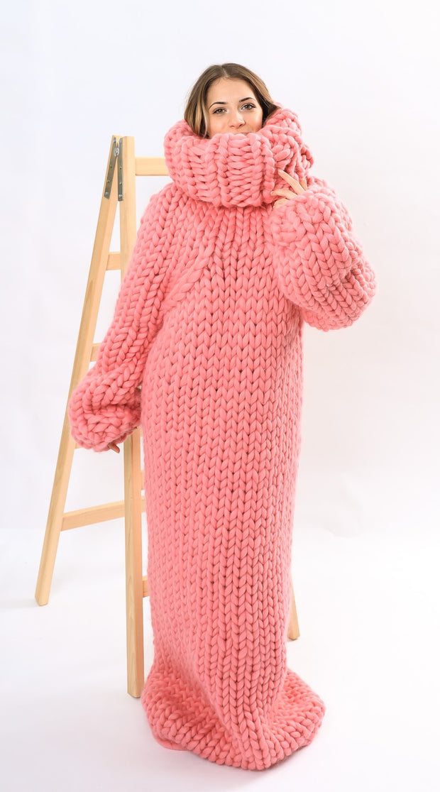 Huge turtleneck wool dress Molimarks