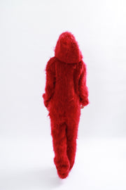 Mohair Hoodie Turtleneck Catsuit