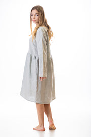 Grey Linen Dress